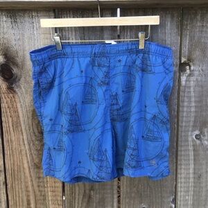 Vintage 90s Givenchy activewear designer swim trunks board shorts mens medium